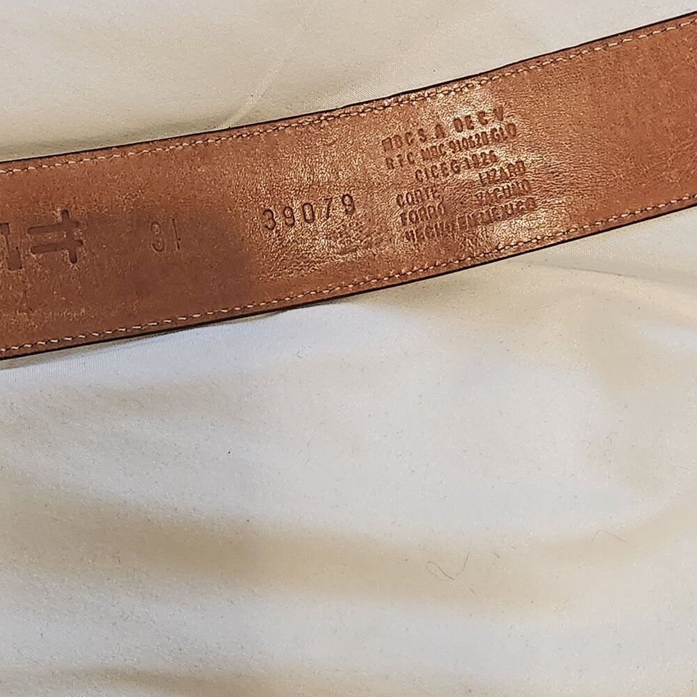 Montana Silversmiths Longhorn Buckle Corral Teju Lizard Skin Belt Size 34 - Picture 7 of 15
